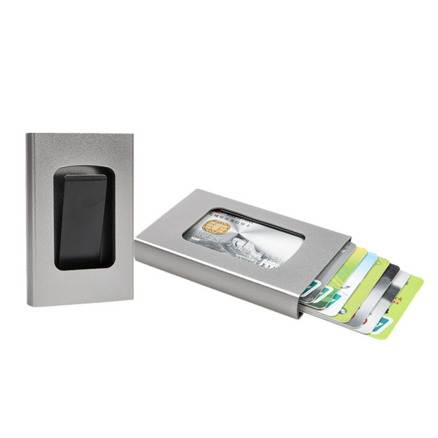 RFID Blacking Secure Pocket Wallet Aluminium Wang Tunai dan Pemegang Kad